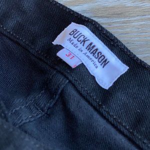 Buck Mason Slim Stretch Jean, Black, Men's Size 31